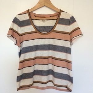 Madewell Alto Scoop Tee // Eller Stripe